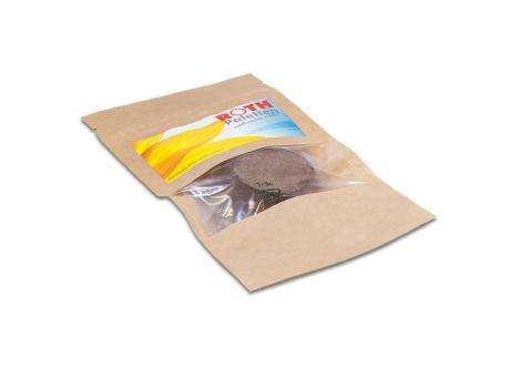 Grünes aus der Tüte mit Samen - Ringelblume Werbeartikel