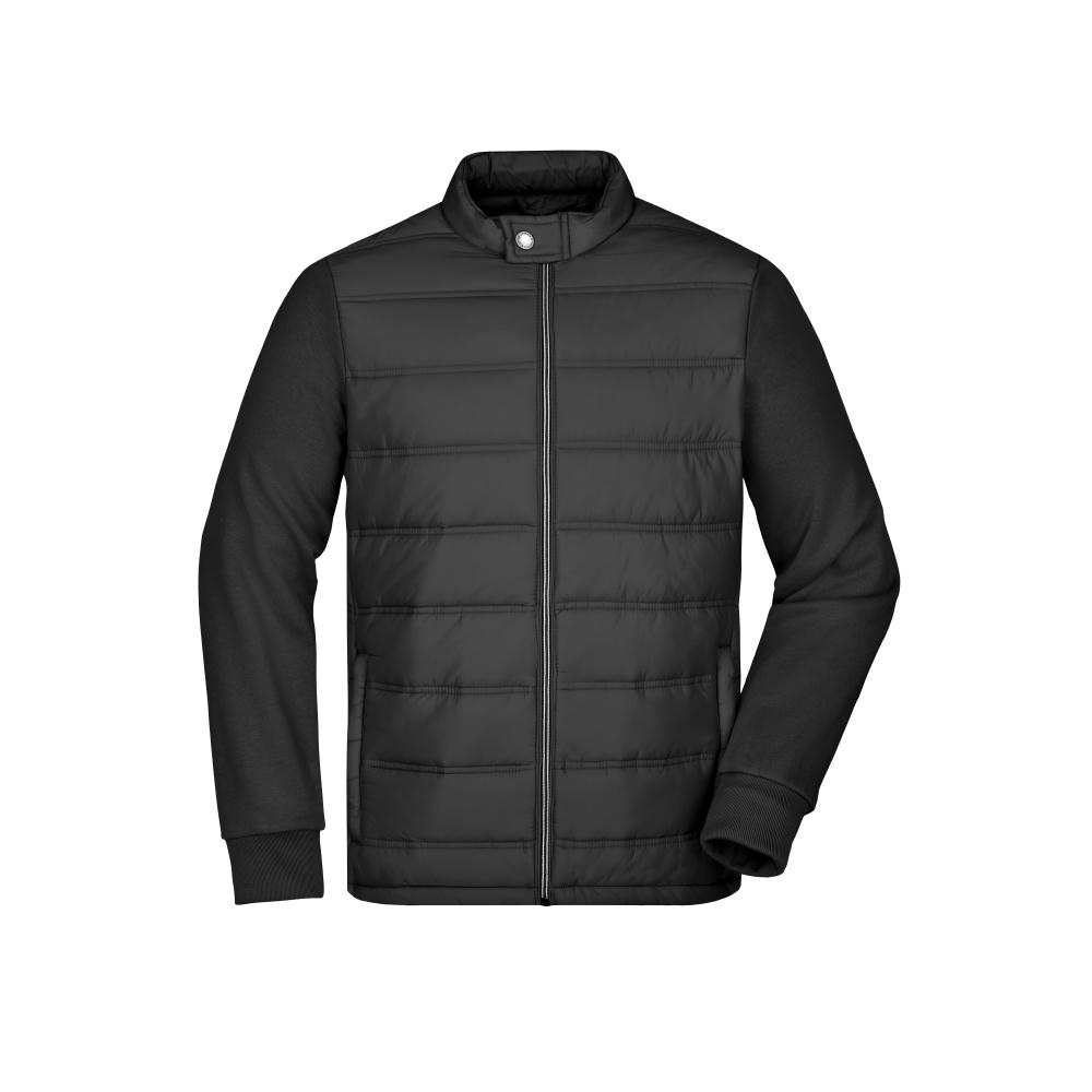 Men's Hybrid Sweat Jacket - Modische Sweatjacke in attraktivem Materialmix Werbeartikel