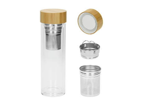 Glasflasche "Tea" 0,40 l Werbeartikel