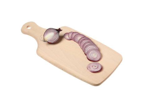 Schneidbrett "Woody" mit Griff Werbeartikel