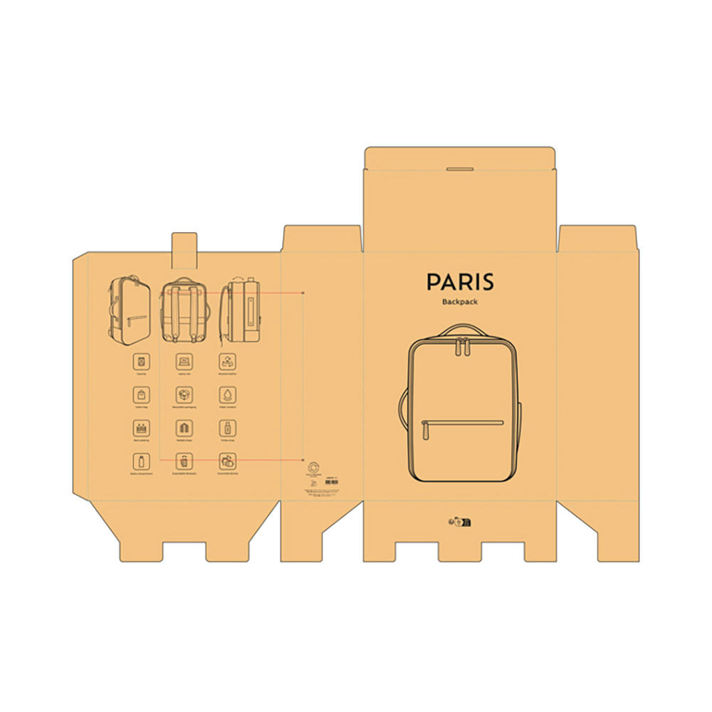 Paris Laptop Rucksack 20L recy. Leder  Werbeartikel