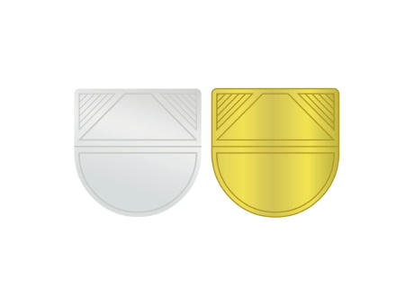 ROMINOX® Eckenklammer Corner Snap in Gold, idealer Mailingartikel für Dokumente, Büroklammer mit bis zu 10 Seiten Klemmkraft Werbeartikel