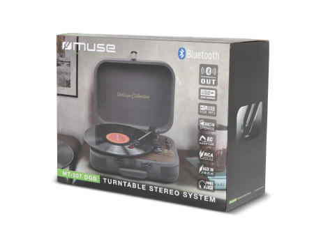 MT-207|Muse Vintage Plattenspieler mit BT-Ausgang Werbeartikel
