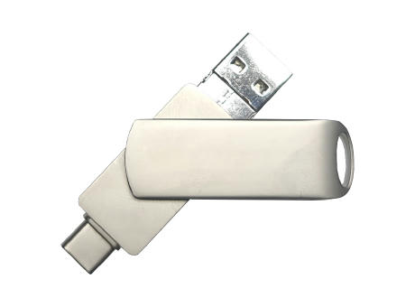 Product image USB-Stick 4in1 OTG 04 USB 3.0 Flash Disk 8 GB Silber bedrucken