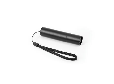 BRUCE. Wiederaufladbare Taschenlampe aus recyceltem Aluminium (100 % rAL) mit 30 mm ausziehbarer Spitze Werbeartikel