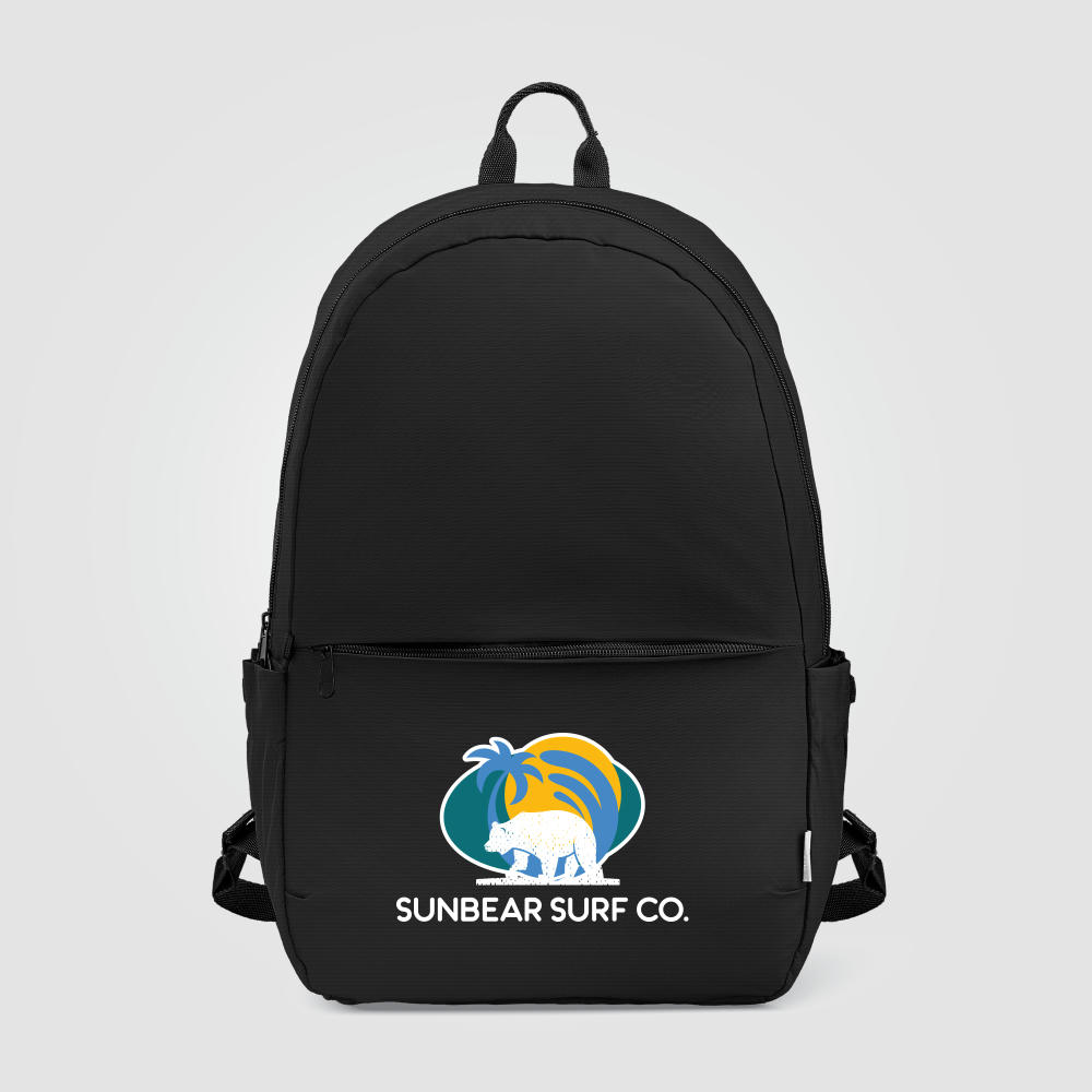 Product image Mercer Laptop-Rucksack mit Gepäckriemen für 15-Zoll-Laptops aus recyceltem Nylon - 15 L Werbeartikel