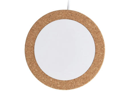 Drahtloses Ladegerät Kork &amp; RABS 15W Werbeartikel