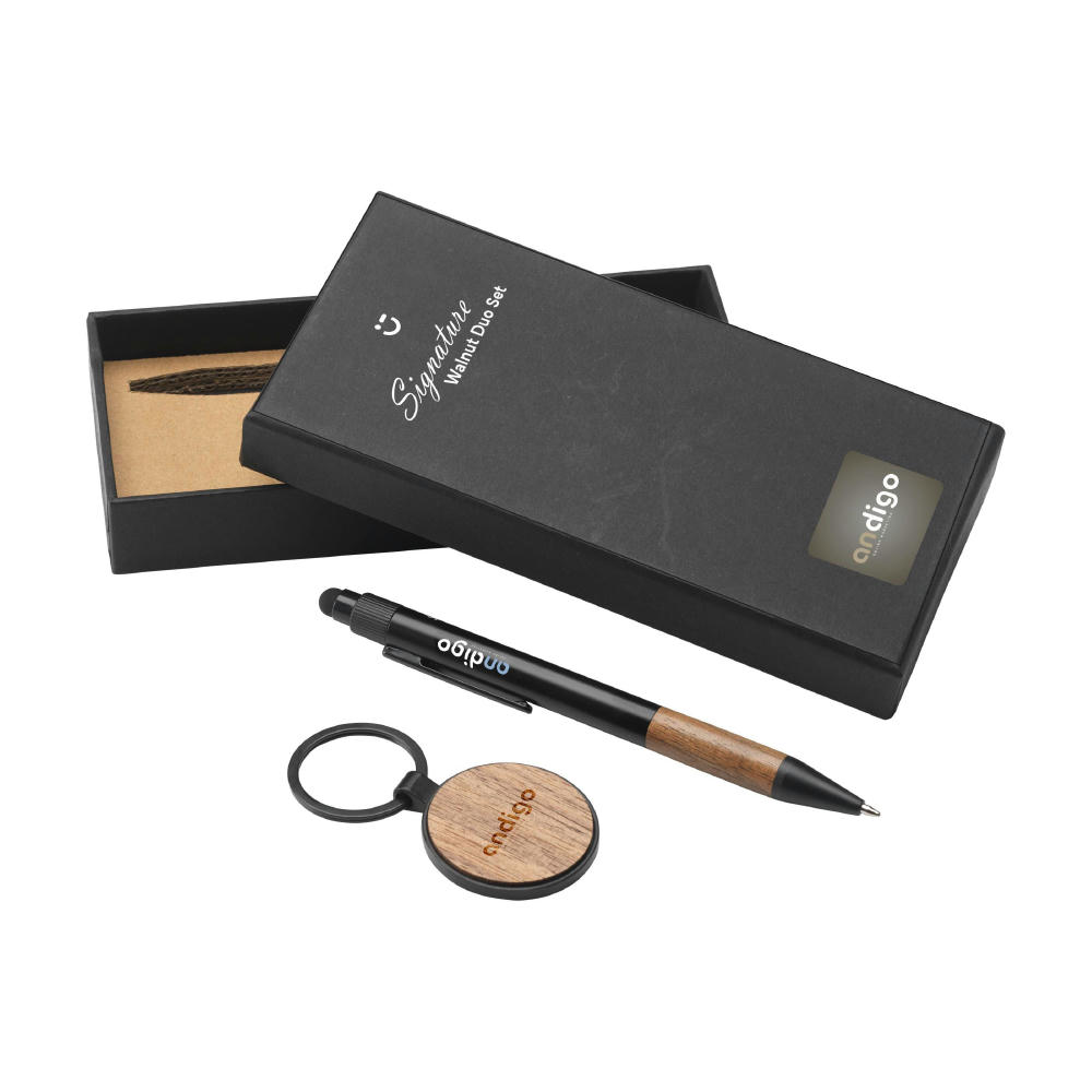 Signature Walnut Duo Set Werbeartikel