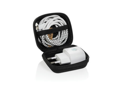 Boost 2-tlg. 20W Type-C Ladeset aus RCS recyceltem PET bedrucken