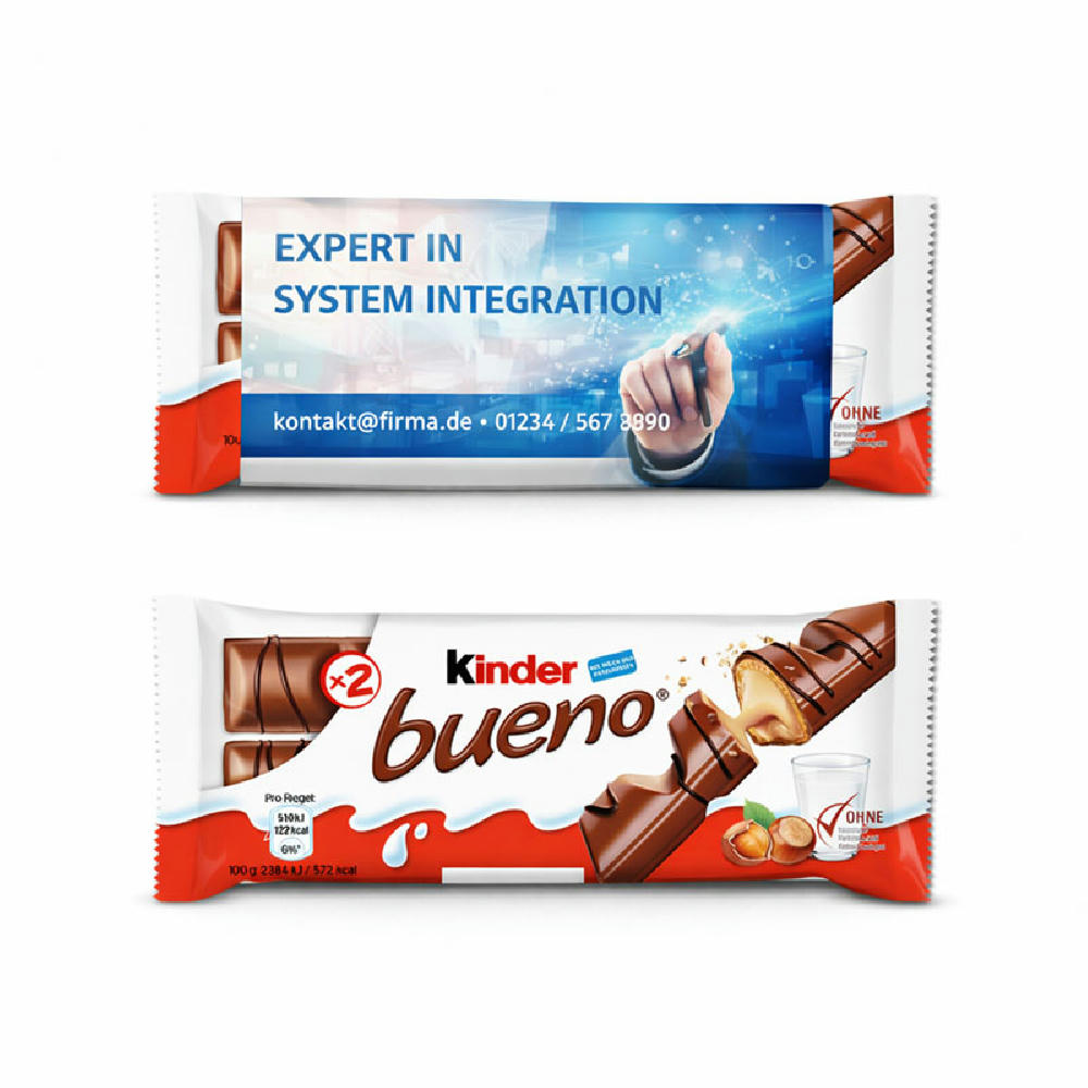 Product image Kinder Bueno im Werbeschuber Werbeartikel