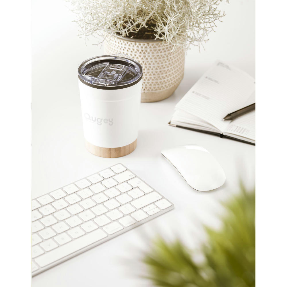 Kobe Bamboo RCS Recycled Steel 350 ml Kaffeebecher Werbeartikel