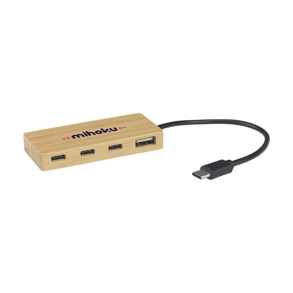 Product image Fyra Bamboo Hub Werbeartikel