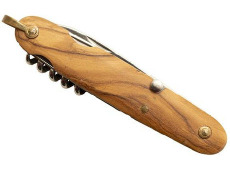 Multifunktionsmesser 'Volga', Olivenholz Werbeartikel