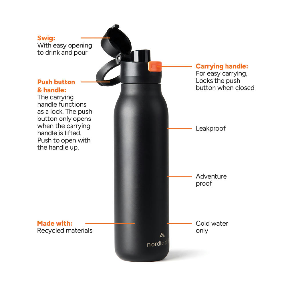 Nordic Drift Trail einwandige RCS Wasserflasche 750ml Werbeartikel