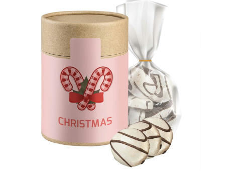 Product image Schoko-Pfeffernuss, ca. 100g, Beutel in Kraftpapierdose Maxi bedrucken