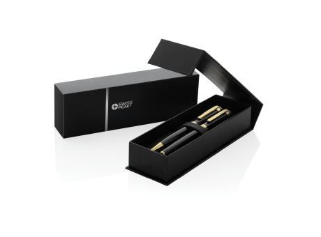 Swiss Peak Luca Deluxe-Stiftsset aus RCS recyceltem Messing bedrucken