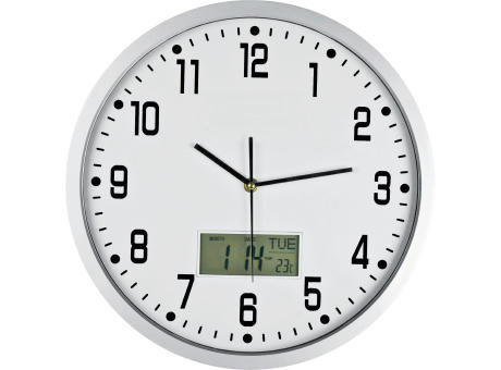Product image Analoge Wanduhr mit Digitalanzeige Werbeartikel