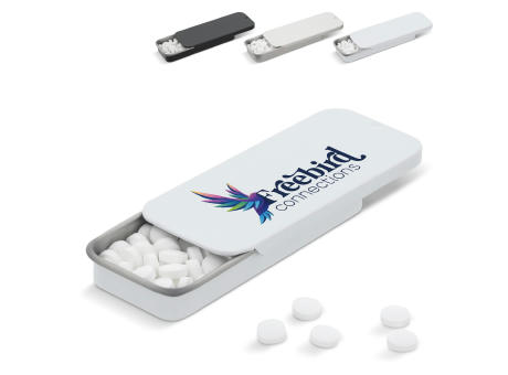 Mini-Schiebedose Pfefferminz Werbeartikel