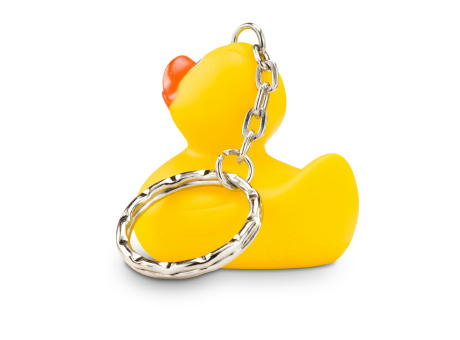 Werbeente Emma XS mit Schlüsselanhänger, ca. 5 cm bedrucken