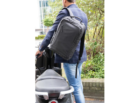 Fashion schwarzer 15.6" Laptop-Rucksack, PVC-frei bedrucken