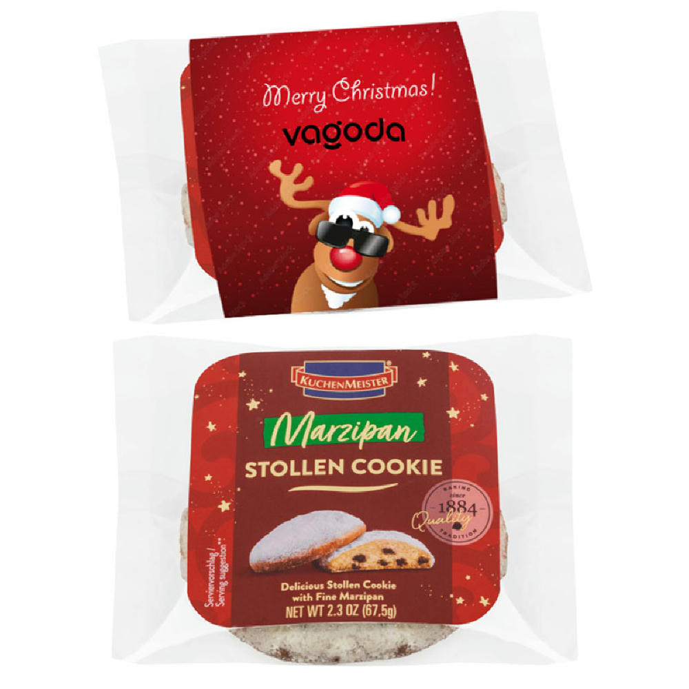 Stollen-Cookie mit Banderole Werbeartikel