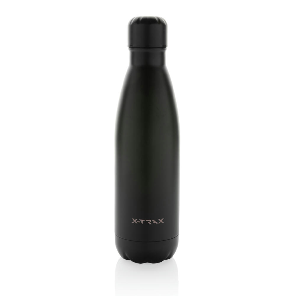 Eureka einwandige Wasserflasche aus RCS rec. Stainless-Steel Werbeartikel