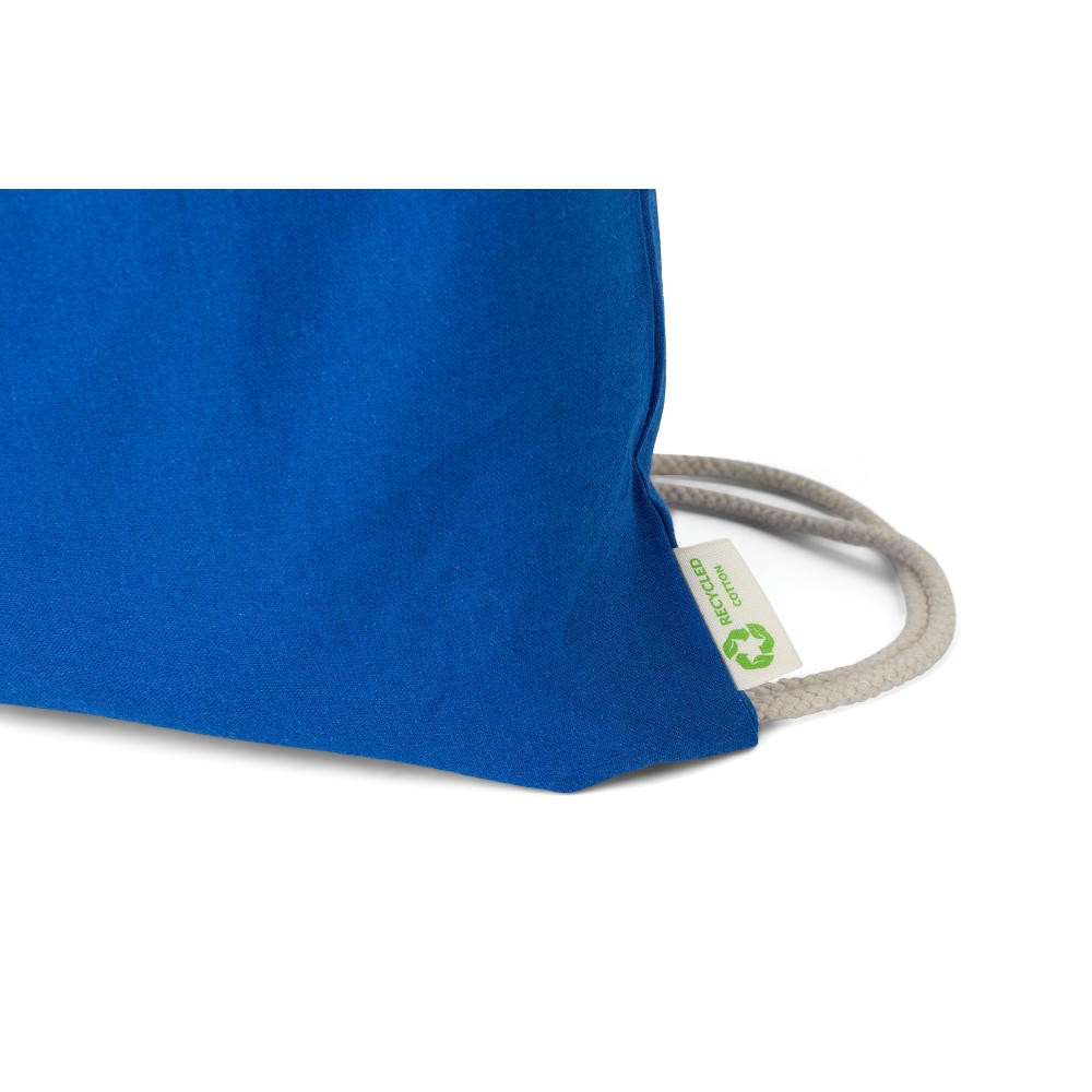 Kordelzugtasche aus recycelter Baumwolle Joy Werbeartikel