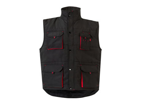 VL NERGAL. Steppweste, zweifarbig, mit mehreren Taschen (120g/m²), aus Polyester (100%) Werbeartikel