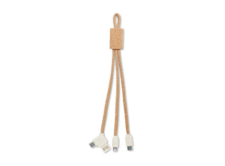 3in1 Ladekabel Kork bedrucken