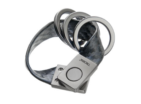 TROIKA Schlüsselanhänger TWISTER CARBON Werbeartikel