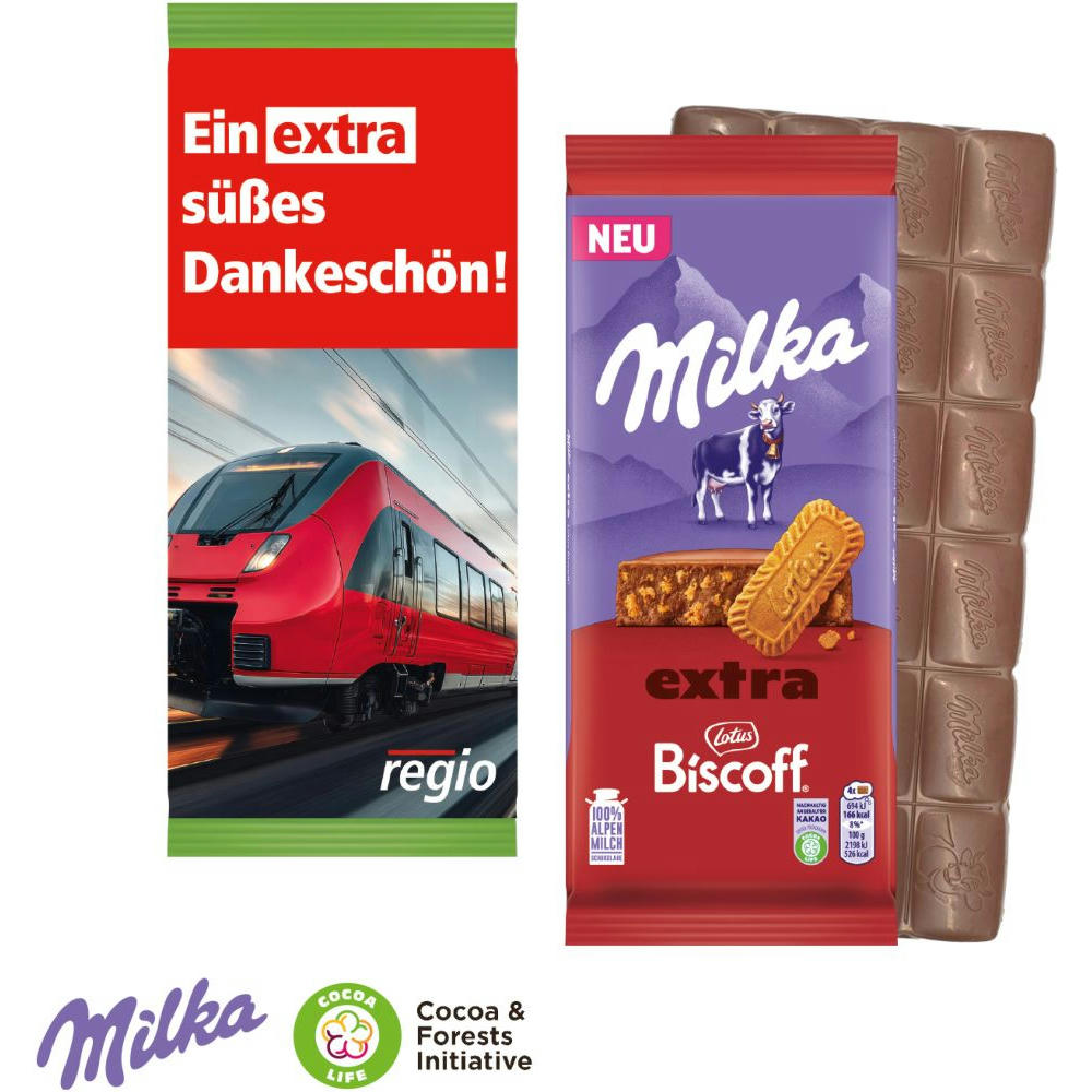 Product image Milka Schokoladentafel Extra, 190 g Werbeartikel