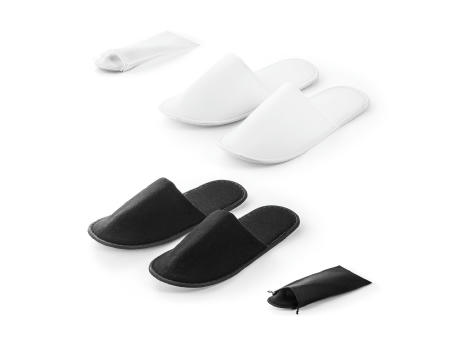 DANES. Unisex Hotelslipper aus Polyester Werbeartikel