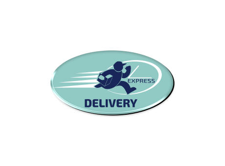 Magnet 0.75 mm, Full color doming, < 5 cm2 bedrucken