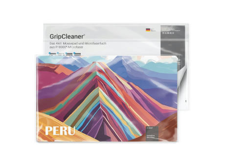 GripCleaner® 4in1 Mousepad 28x16 cm, All-Inclusive-Paket Werbeartikel
