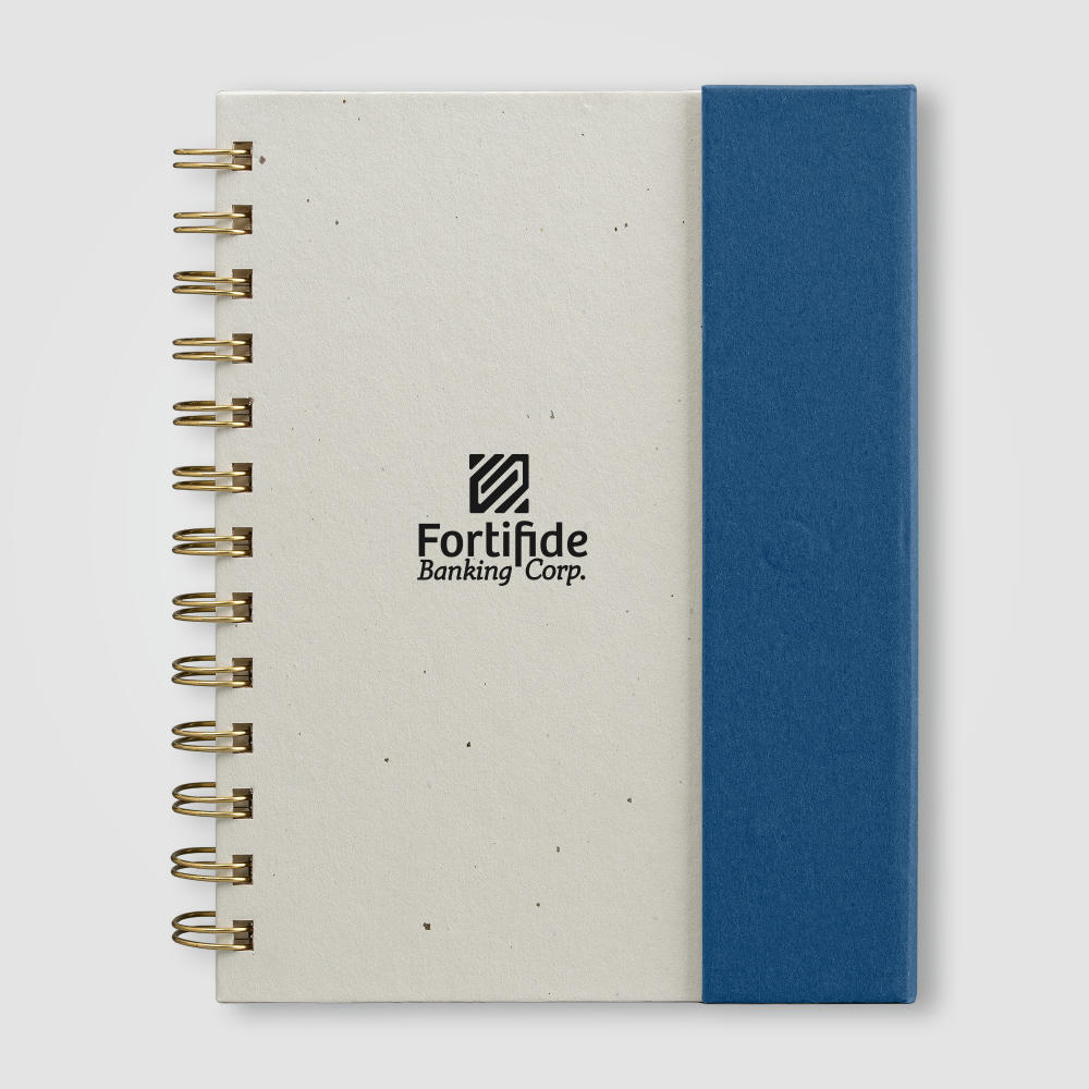 Halden Organiser mit Spiralbindung, Haftnotizen und FSC-Papier - B6 Werbeartikel