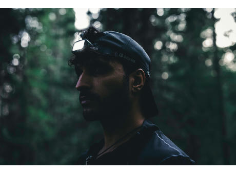 Gear X Hochleistungs-Kopflampe aus RCS rPlastik Werbeartikel