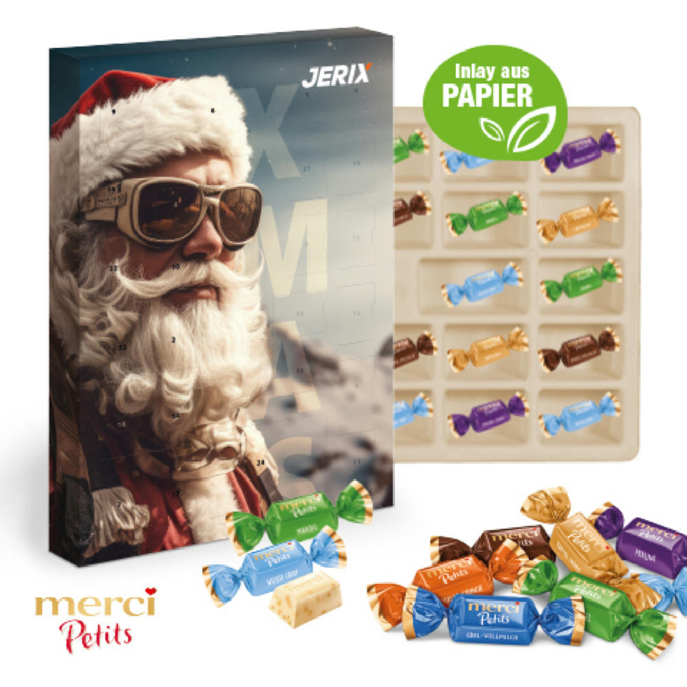 Adventskalender mit Merci Petits Werbeartikel