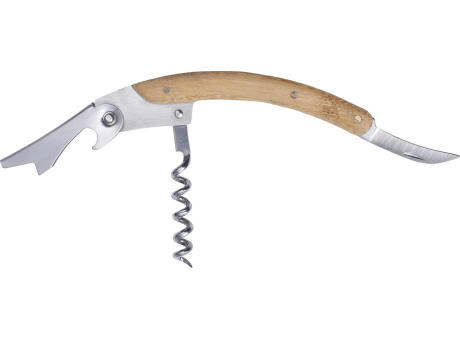 Weinset aus Bambus und Stahl Leonie Werbeartikel