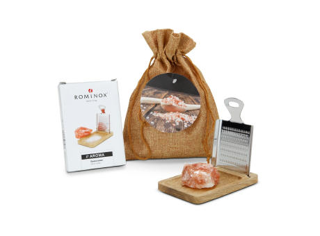 Geschenkset / Präsenteset: Kleine Salzreibe Werbeartikel