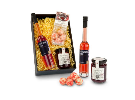 Geschenkset / Präsenteset: Weinbergspfirsich Variation Werbeartikel