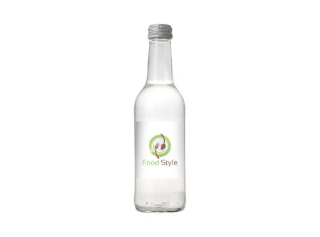 Glasflasche mit 330 ml Quellwasser Werbeartikel