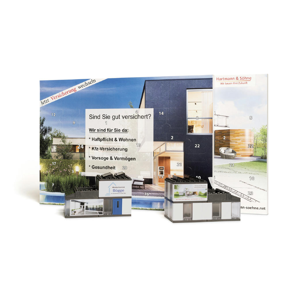 Product image Adventskalender "Haus", Standardmotiv Werbeartikel