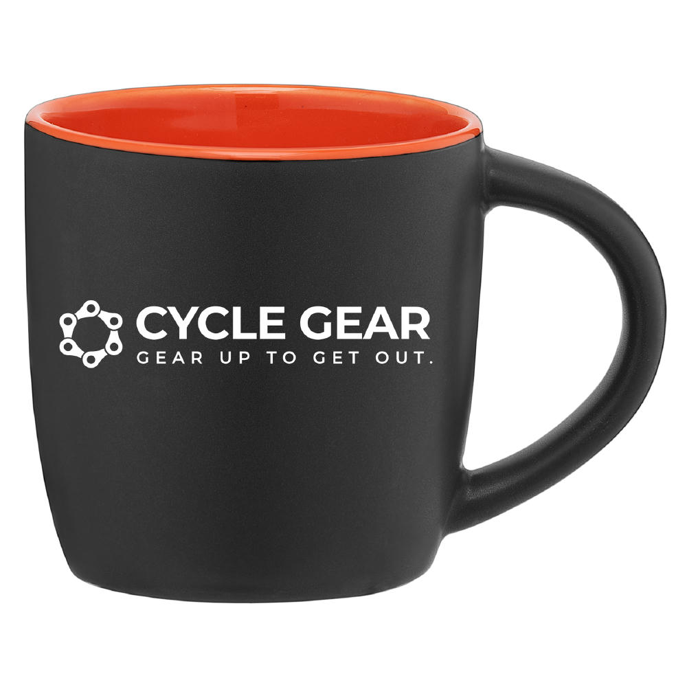 Product image Zanzibar - 355 ml Keramiktasse - Mattschwarz mit Farbeffekt im Innenraum Werbeartikel