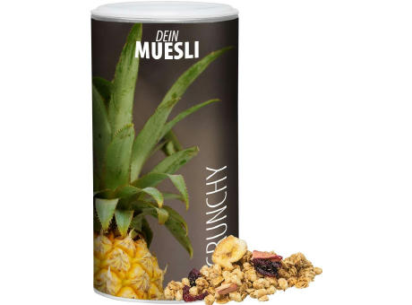 Product image Müsli Knusper Früchte, ca. 150g, Pappdose Medium Werbeartikel