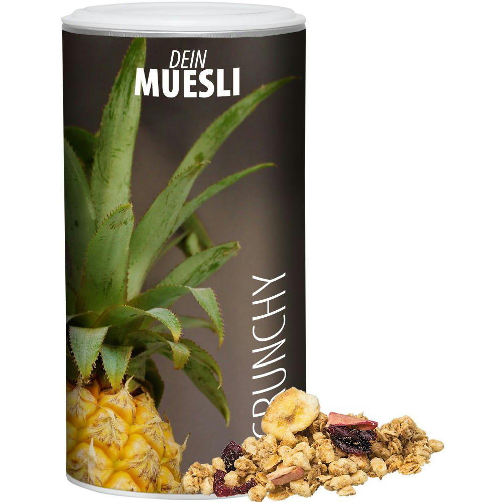 Product image Müsli Knusper Früchte, ca. 150g, Pappdose Medium Werbeartikel