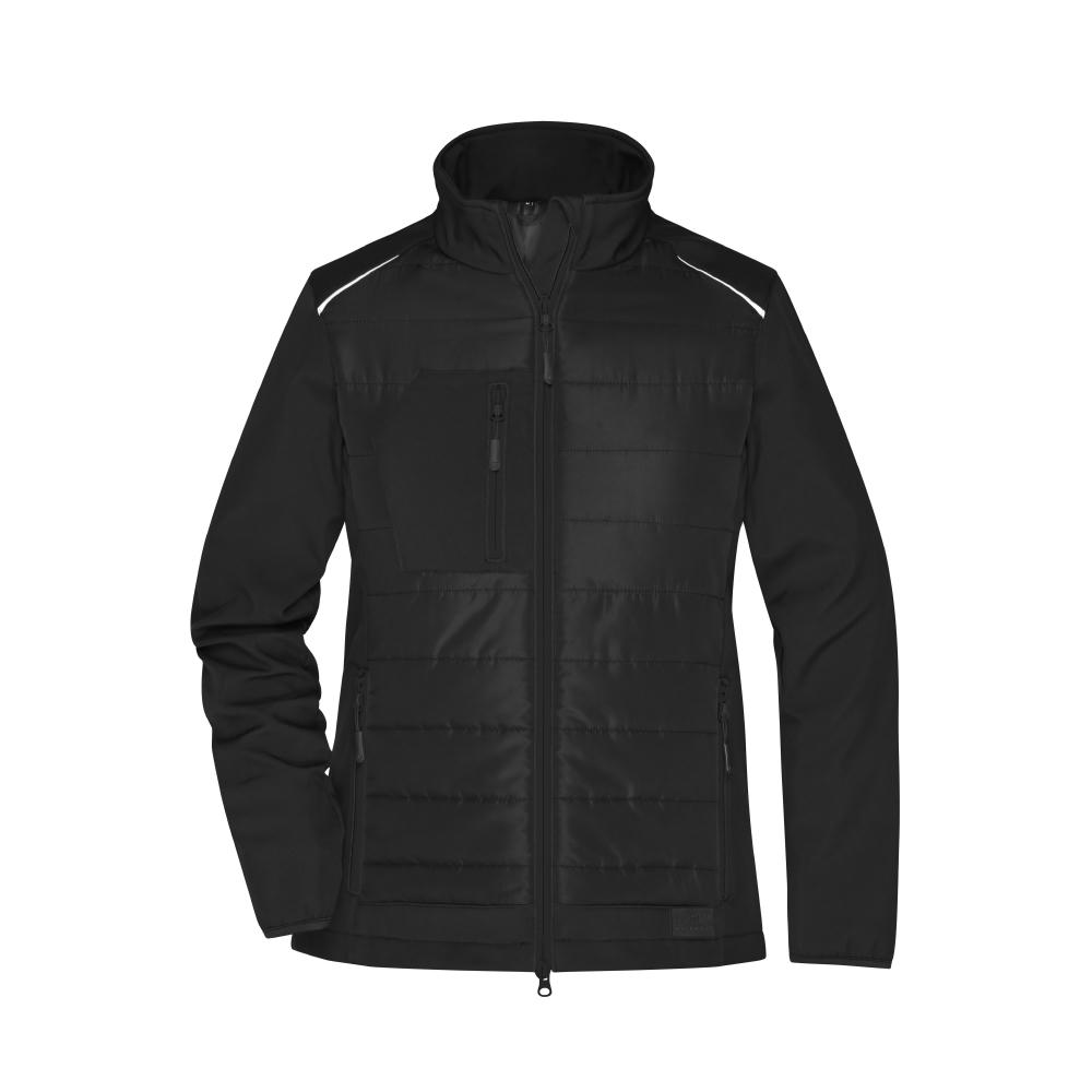 Ladies' Hybrid Jacket - Softshelljacke im attraktiven Materialmix Werbeartikel