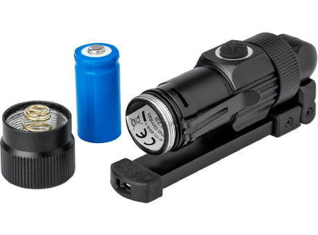 Multifunktions- Arbeitsleuchte mit austauschbarem Akku, Magnet und 5 Lichtmodi Werbeartikel