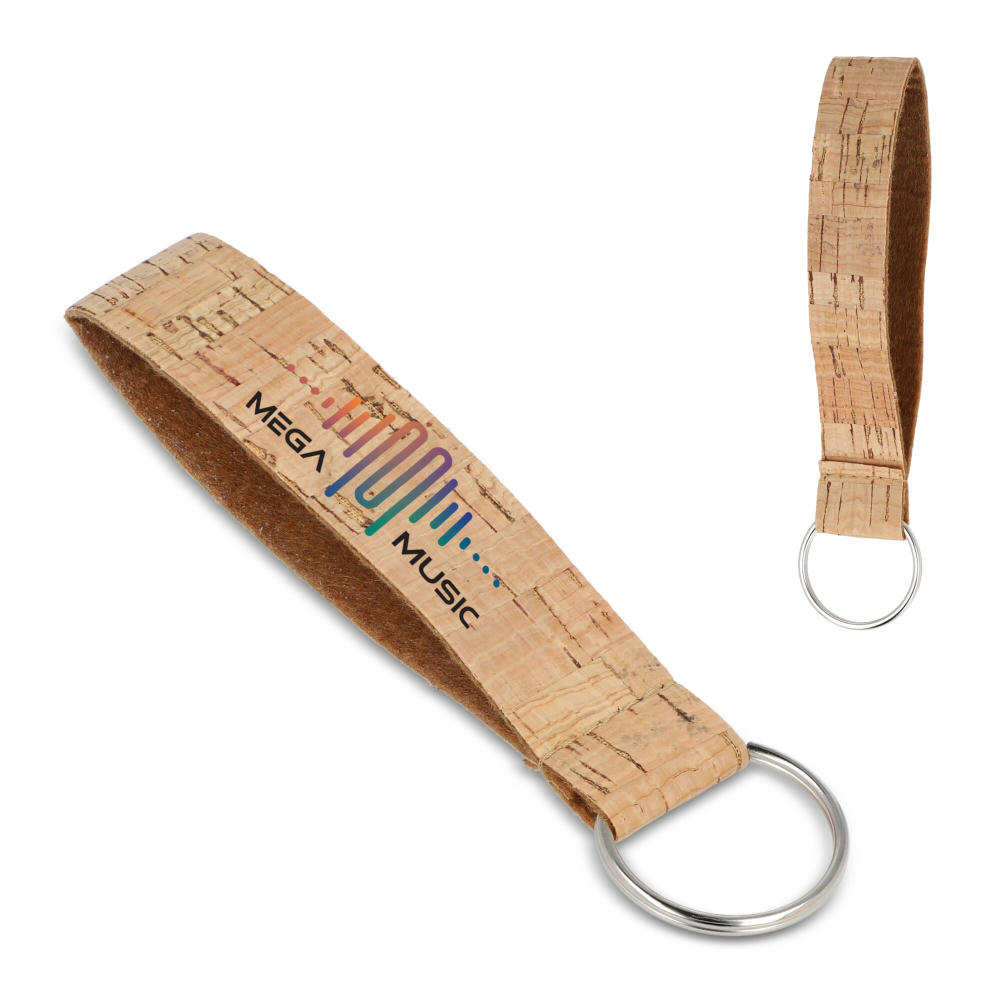 Product image Handgelenkband aus Kork mit Schlüsselring Werbeartikel