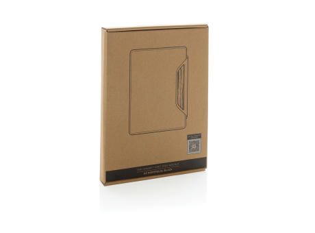 Teri AWARE™ A5 Portfolio aus RPET und Walnuss bedrucken