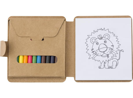 Mal-Set aus Karton Marlon Werbeartikel
